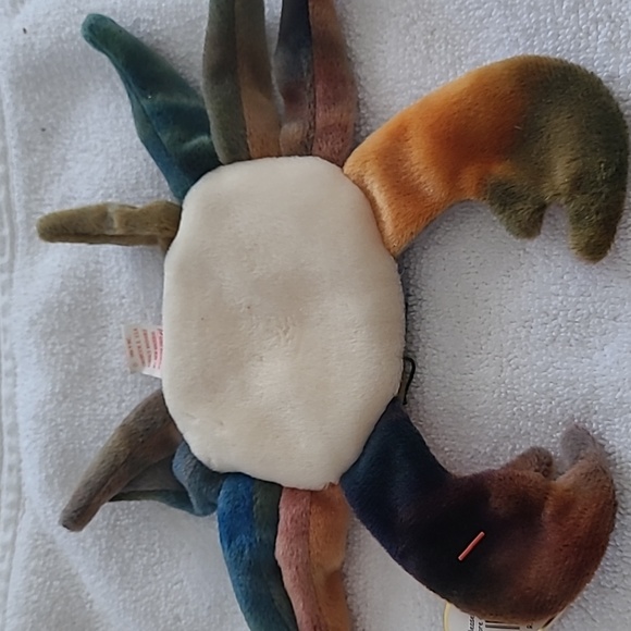 Retired vintage Claude the Crab Ty Beanie Baby - tags on, 1996 - Picture 4 of 6